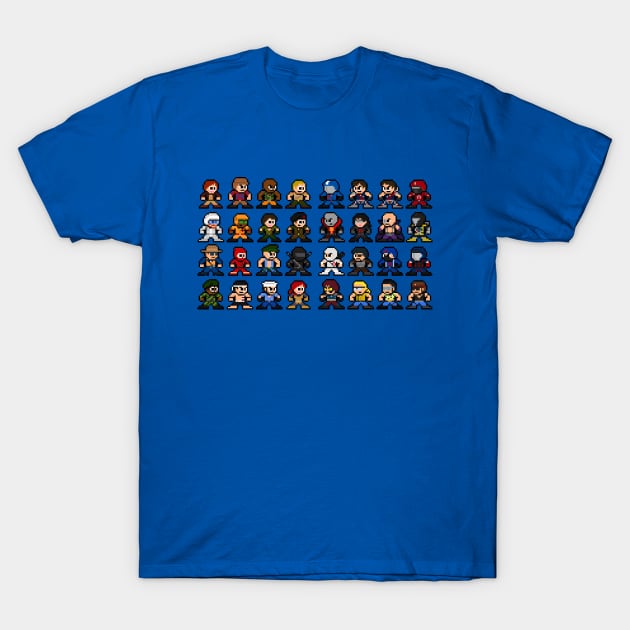 8-Bit GI Joe Cartoon Sprites T-Shirt by 8-BitHero